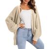 Women's Cardigan Sweater Button-Down Long Sleeve Oversized Knit Cardigans