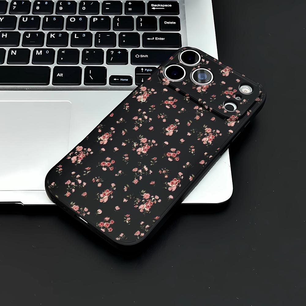 Small Floral Pattern IPhone 17 16 13 15 11 12 14 17 Pro Max Air 7 8 Shockproof Transparent Cover Silicone Soft Funda