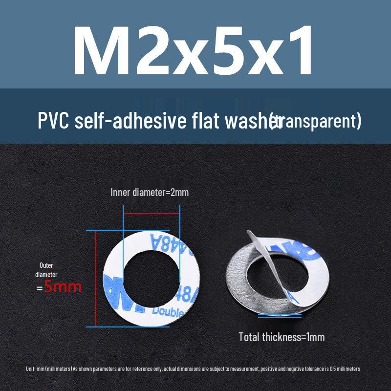 Yigu Adhesive PVC Transparent Washer: Single-Sided Insulating Pad with Screw Gasket