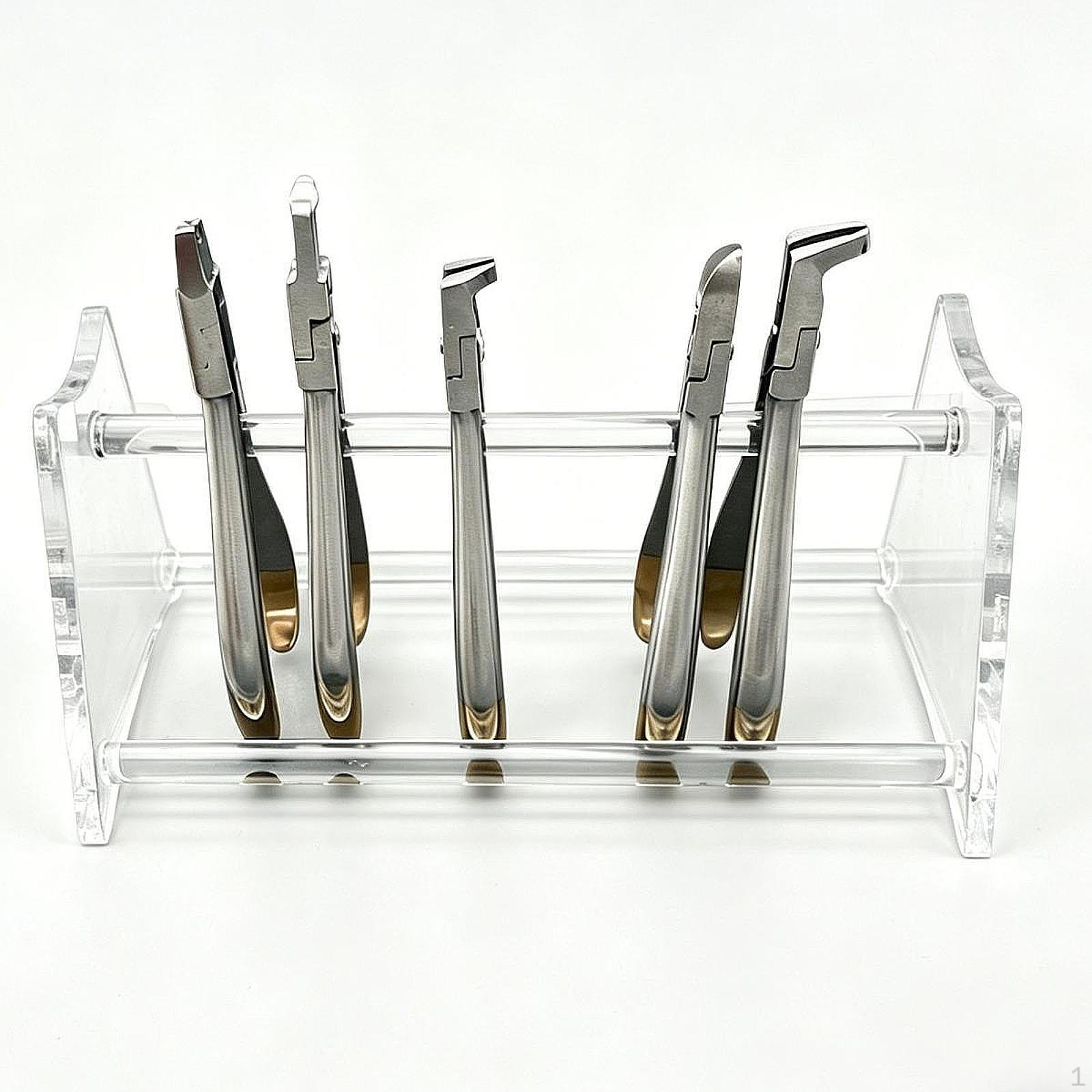 Dental Forceps Holder Acrylic Sturdy Practical Durability Clear Pliers Stand Organizer Rack
