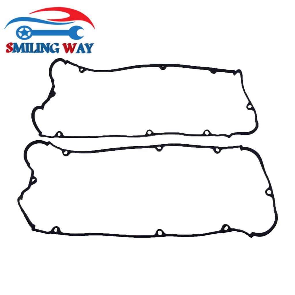 Left + Right Engine Valve Cover Gasket & Spark plug & Valve Stem Seals For Kia Sedona Sorento Amanti & Hyundai Santa Fe XG350