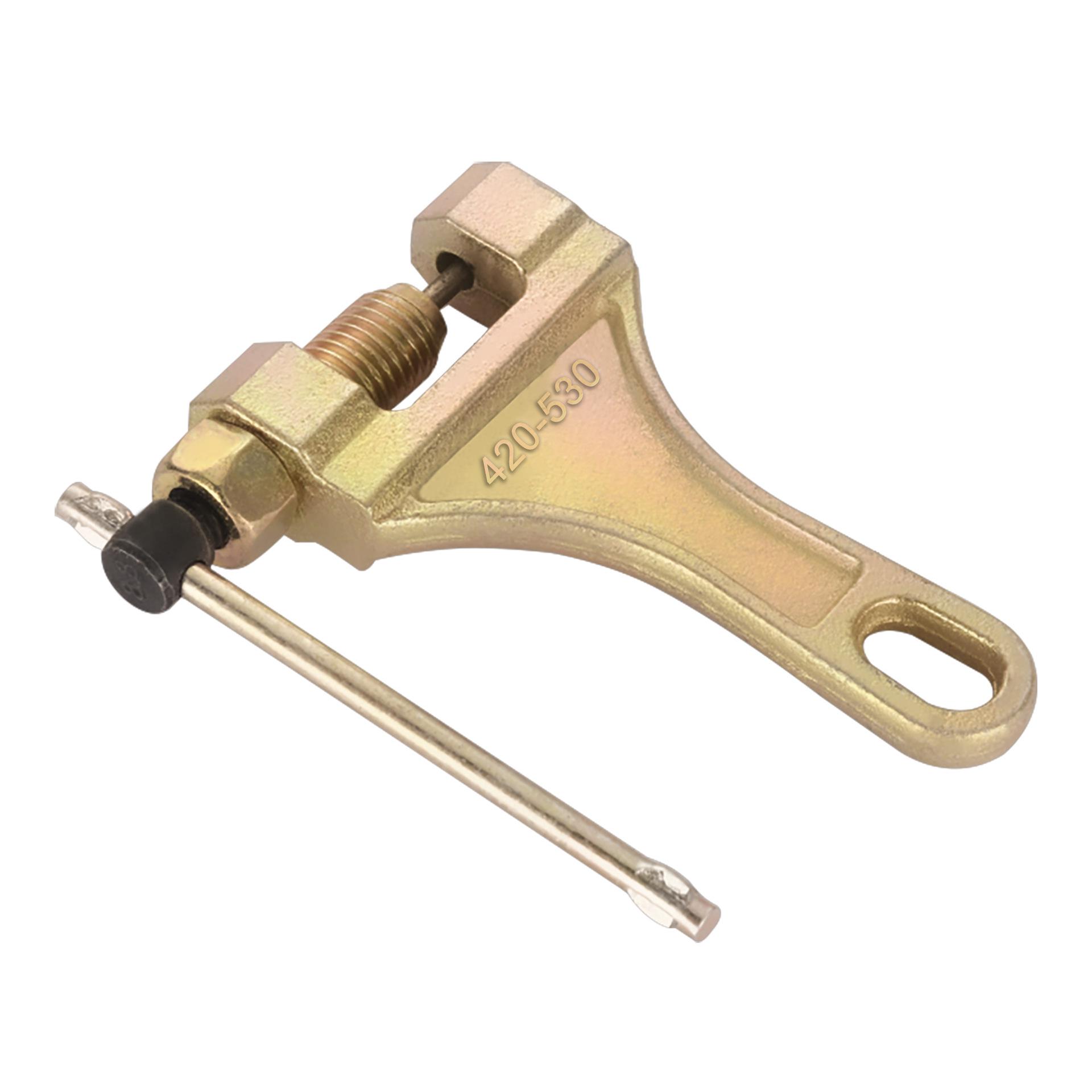 

Motorcycle & Go-Kart 420-530 Chain Breaker Tool - Black, Universal Fit золотий