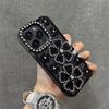 Electroplated Three-dimensional Diamond-set Flower Suitable for iPhone18promax Mobile Phone Case Apple 15 All-inclusive Soft Case Protective Case