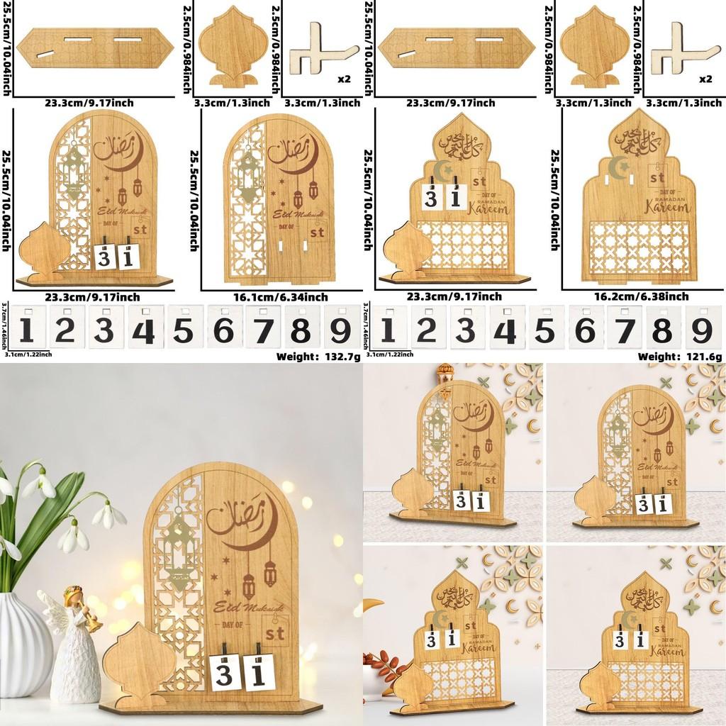 Moon Elegant Festival Countdown Castle Tabletop Ornament For Celebrations Festive