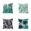 Plant Leaf Linen Pillowcase Car Office Pillowcase