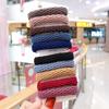 Bold and High Elastic Basic Hair Loop, Korean Version, Simple Tied Hair Towel Loop, Headband, Seamless, No Damage to Hair Bands.