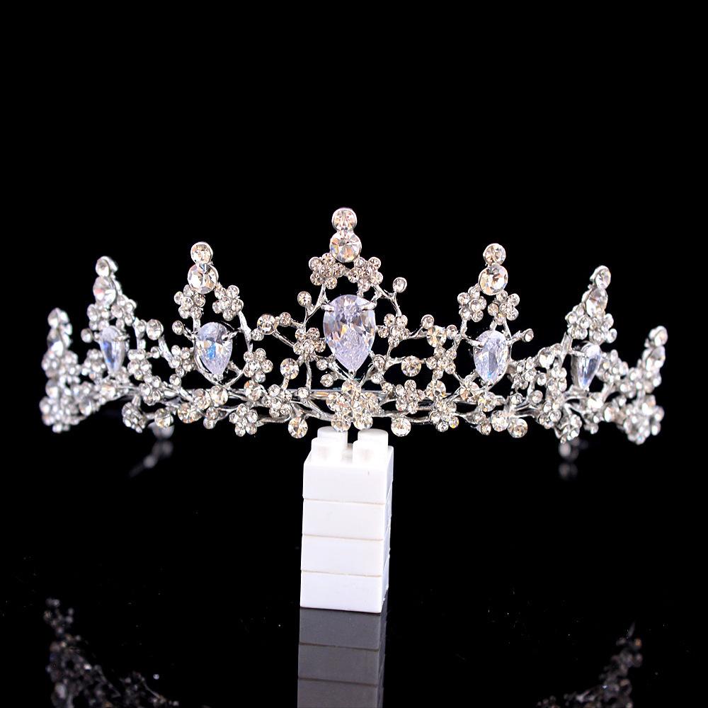 Bridal Crown Wedding Dress Headgear Birthday Bar Mitzvah Accessories Versatile Luxury Diamond Headband Zircon Crown Hair Accessories
