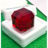 Red Ruby Mozambique Natural 40-42 Ct Cube Cut Beautiful Certified Gemstone