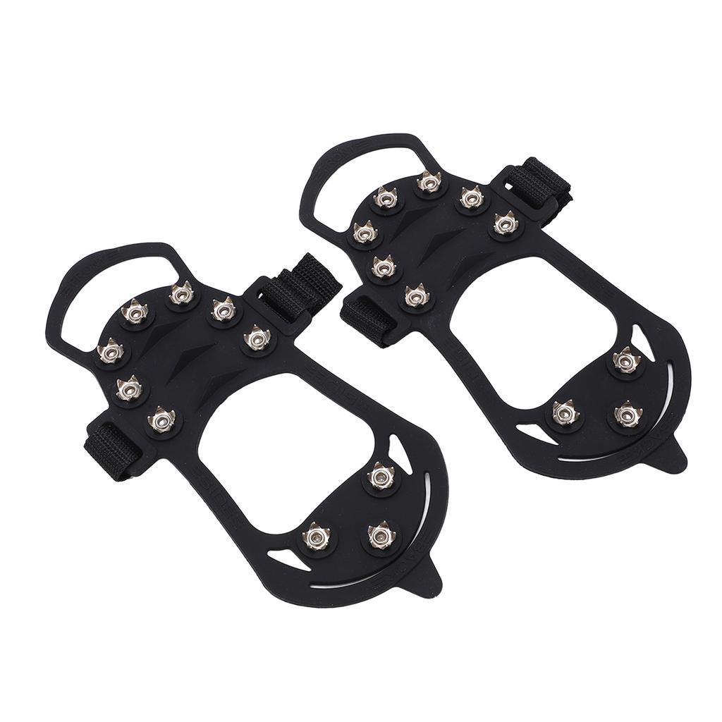2pcs set 10 Tooth Crampons Shoe Cover Rustproof Durable Mountaineering Ice Snow GripperXL Size