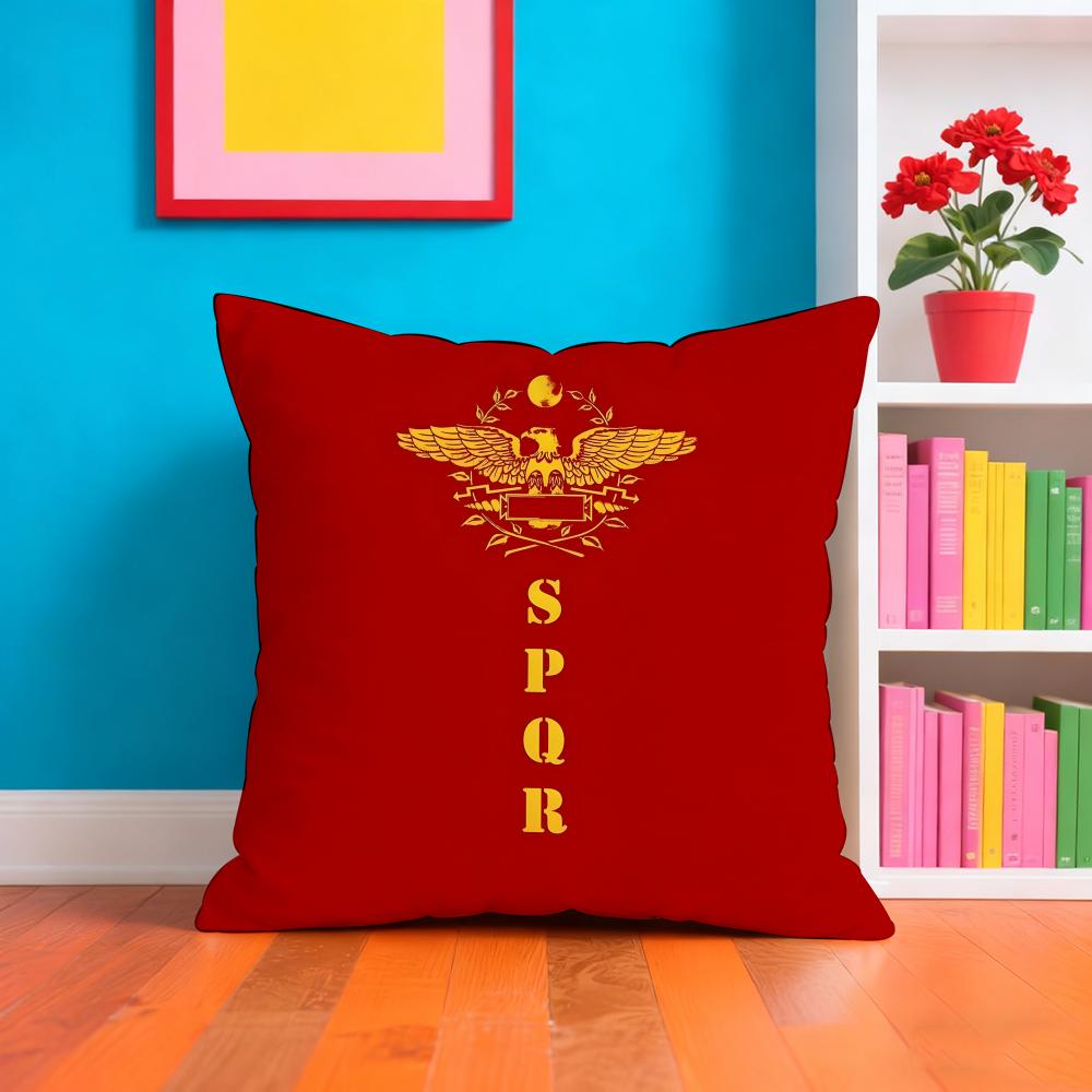 SsPQR Fashion Pillow Case Pillow Case Plush Fabric Soft Double Sided Print Home Sofa High Quality Cushion