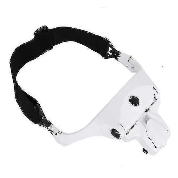 Usb Rechargeable Led Lamp Head-mounted Reading Glasses Magnifying Glass With 5 Multiples