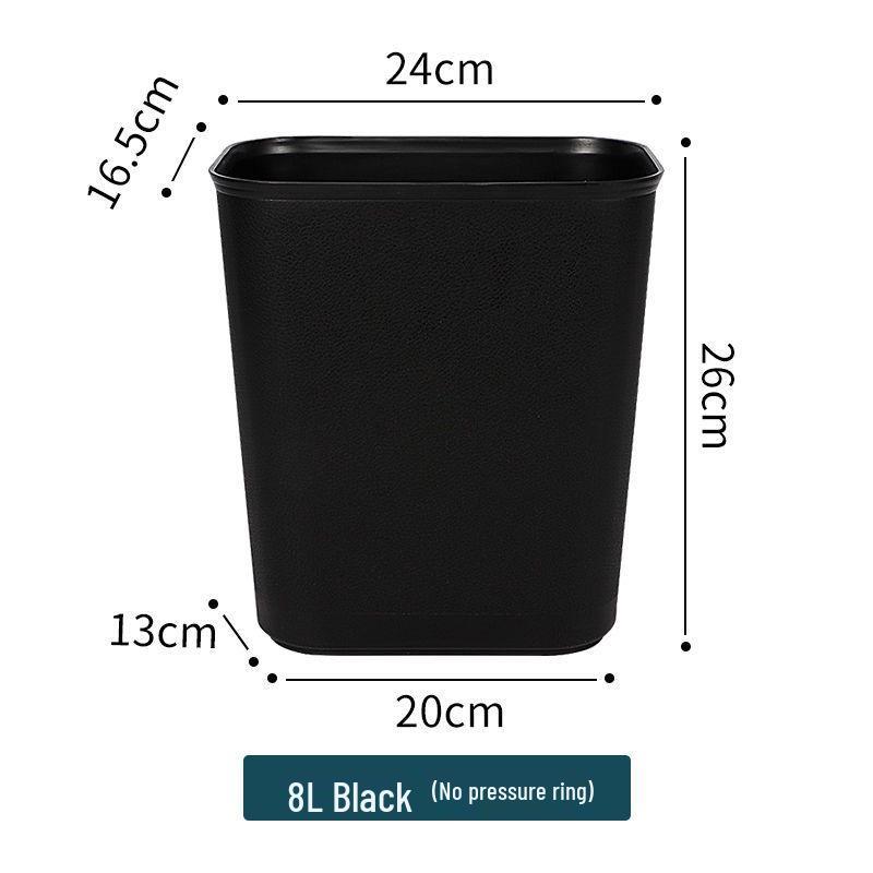 

Rectangular Flame Retardant Trash Can for Hotel, Home, Office, and Bathroom
