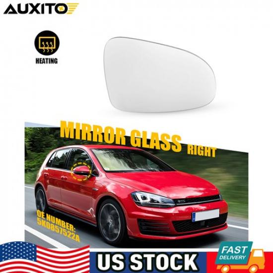 For 2012-2013 Volkswagen Golf GTI  TDI Right Passenger Heated Mirror Glass