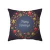 Christmas Theme Christmas Tree Decoration Printed Pattern Polyester Cushion Cover Home Living Room Sofa Decoration Pillowcase