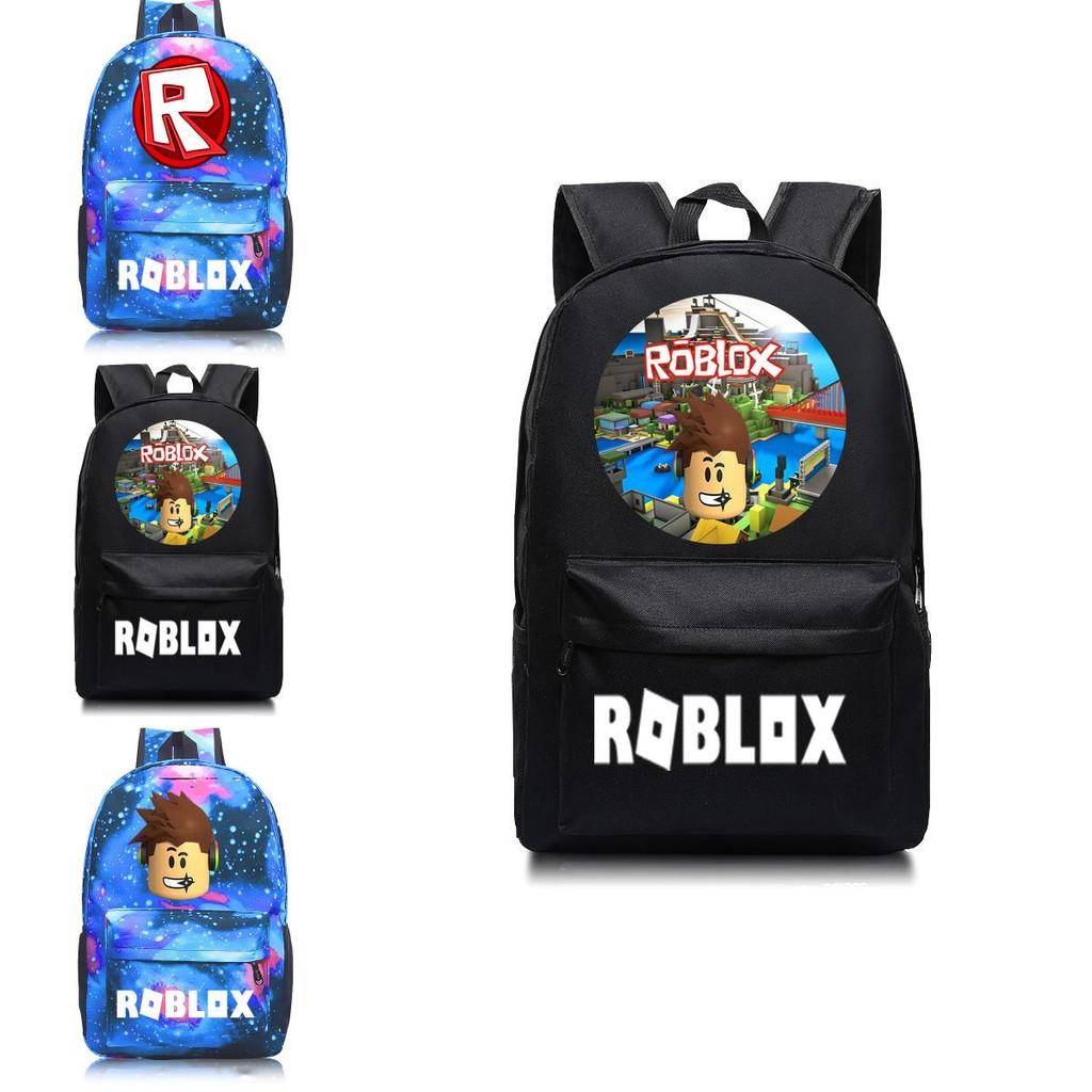 Roblox Pattern Kids Schoolbag Backpack With Starry Background And Large Capacity