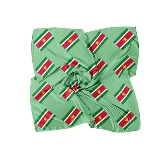 Turban Hat 35x35" Italian Flag Design Scarf Soft Flowing Headscarf Bandanas Fashion Accessory for Headwear Neck Bag Hair
