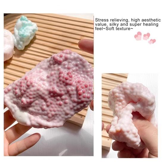 1/4Pcs Bead Filled Stress Ball Toy Anxiety Relief Shapeable Squeeze Ball Sensory Toy Kids Teens Adults Portable Soft Colorful Ball Pinch Fidget Toy