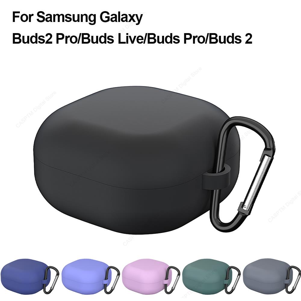 Silikoninis ausinių dėklas, skirtas Samsung Galaxy Buds 2 Pro FE Funda Galaxy Buds Live Apsauginis dėklas, skirtas Samsung Buzz 2 Bud2 Pro Dangtelis