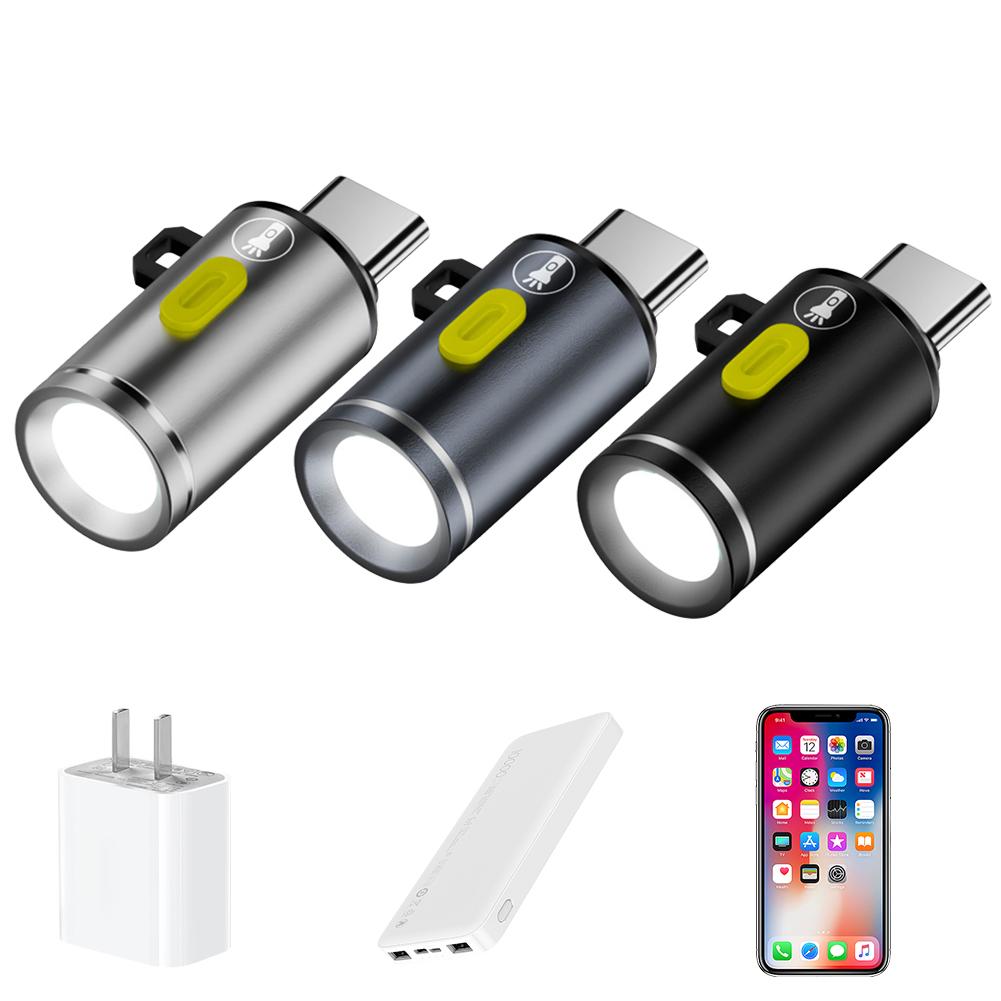 LED Outdoor Keychain Flashlight Lightweight High Brightness Flashlight Mini Pocket Flashlight for Camping Hiking Emergencies