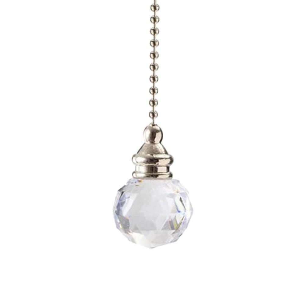 

Дизайнерская туалетная цепочка для выключателя света в ванной в стиле хрусталя прозрачный