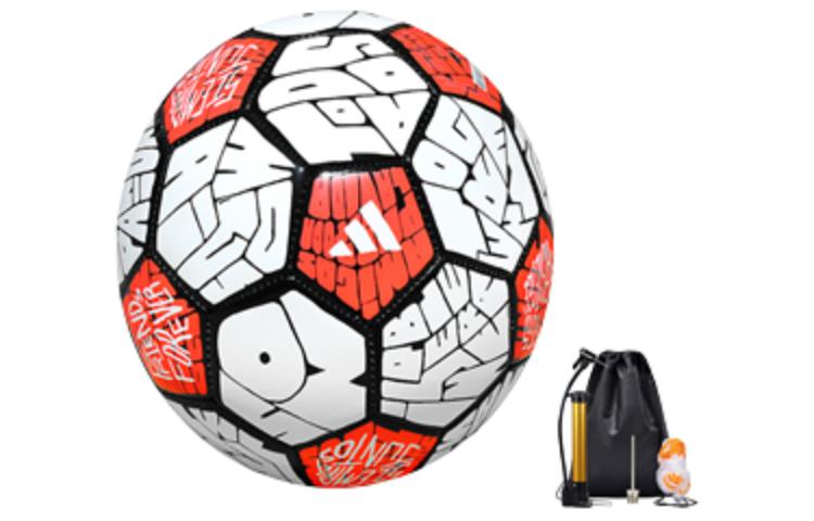 Adidas Size 3 Ball, Size 4 Ball, Size 5 Ball Soccer Ball TPU Machine Stitched Soccer Ball Unisex Red White HE3814