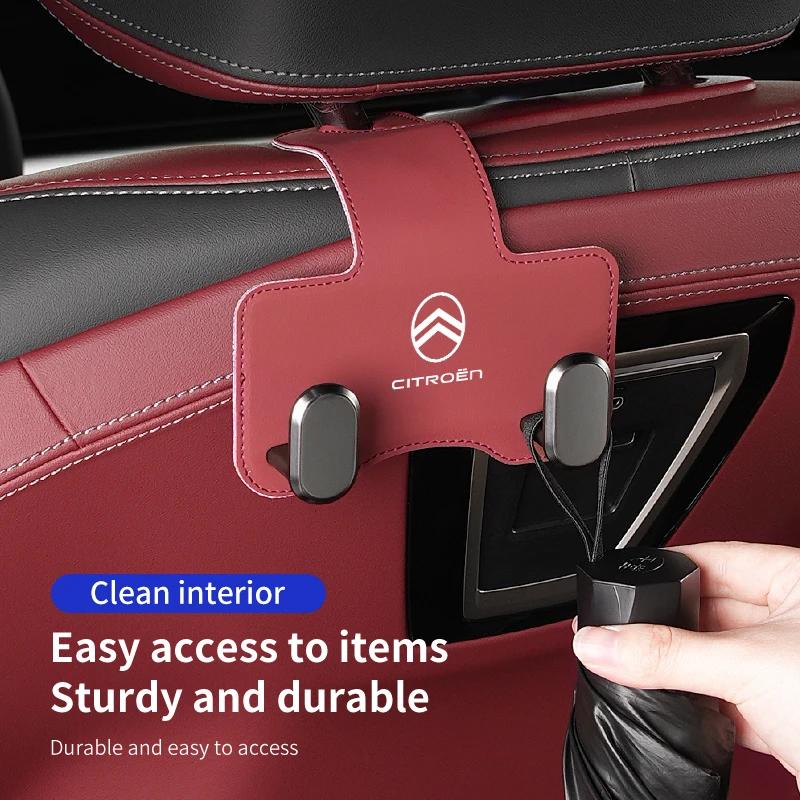 Car Seat Back Handbag Hook Storage Hanging Storage Fastener For Citroen C4 C3 C5 C1 C2 C6 VTS C4L DS3 DS4 DS5 Grand Berlingo akh256