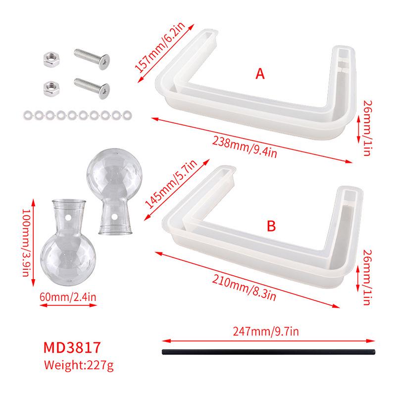 DIY Silicone Mold for Creative Hydroponic Plant Vase and Desktop Stand