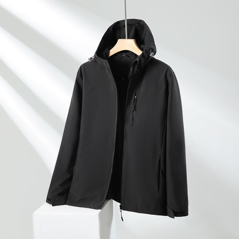 Men's Custom Windproof Waterproof Autumn Windbreaker with Logo Embroidery