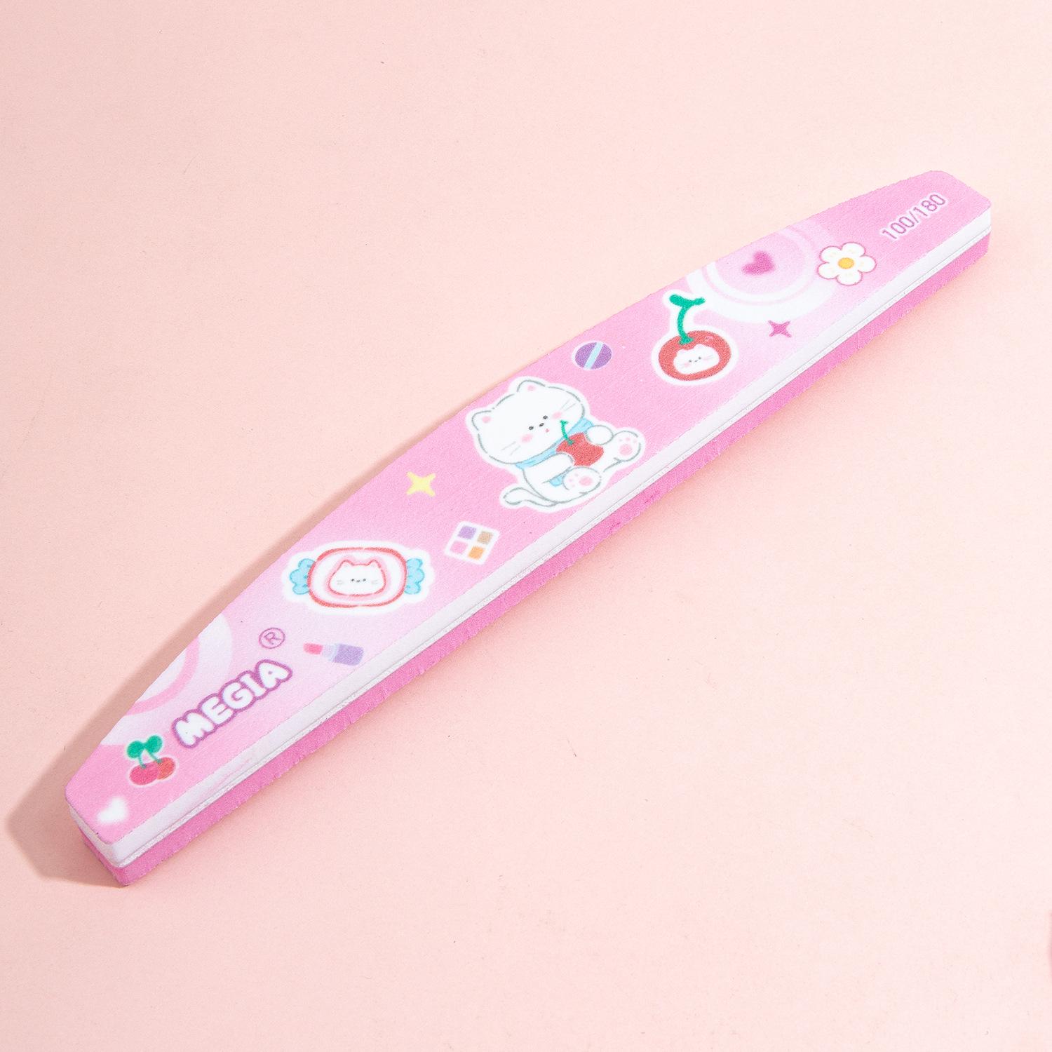 

Премиальный файл для нейл-арта: Моющаяся, высококачественная губка с наждачной бумагой в форме полумесяца для шлифовки и полировки Half-Moon