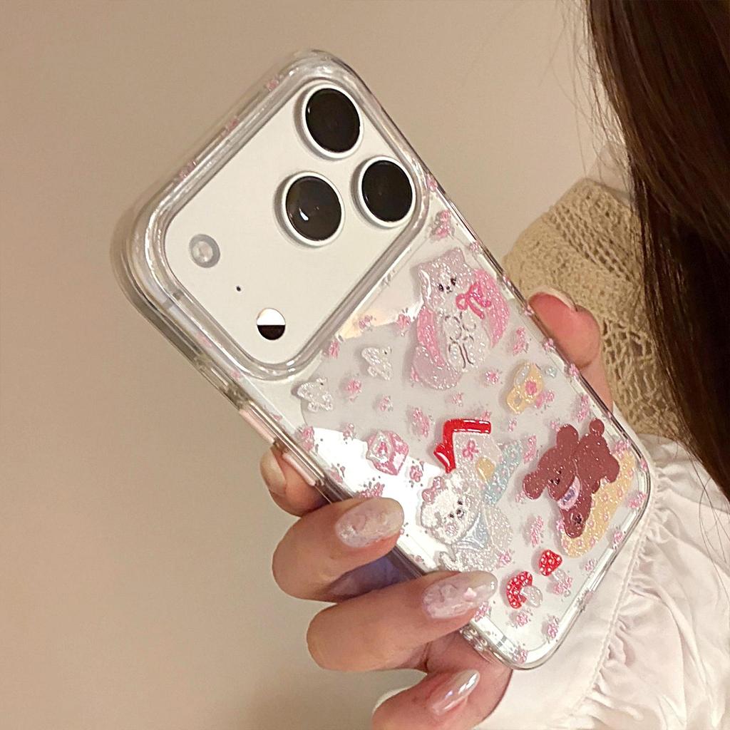 Floral Puppy Phone Case for iPhone 16, iPhone 17, and iPhone 17 Pro Max