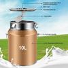 10L Cow Milk Milking Machine Goat/Sheep Pulsating Milking Machine Stainless Steel Milker Bucket With Vacuum Pump Set 220V-240V