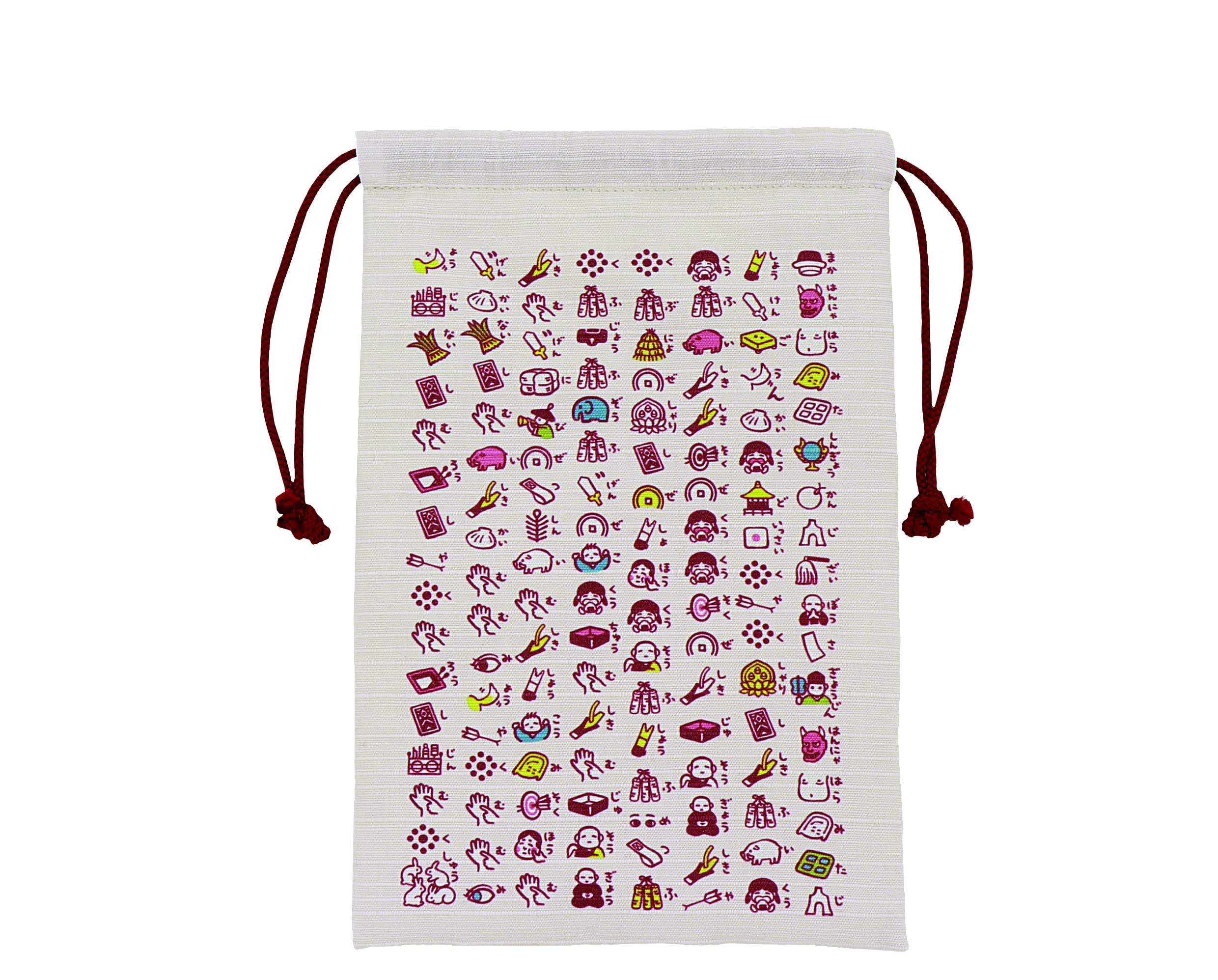 Made in drawstring pouch for stamp book or small Features Heart Sutra and illustrated Heart Japan Japanese-style items Sutra 4160₽
