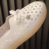 2024 Summer New Style Fashionable and Comfortable Loafers Hollow Sandals Flat Bottom Women Work Shoes Casual Platform Shoes