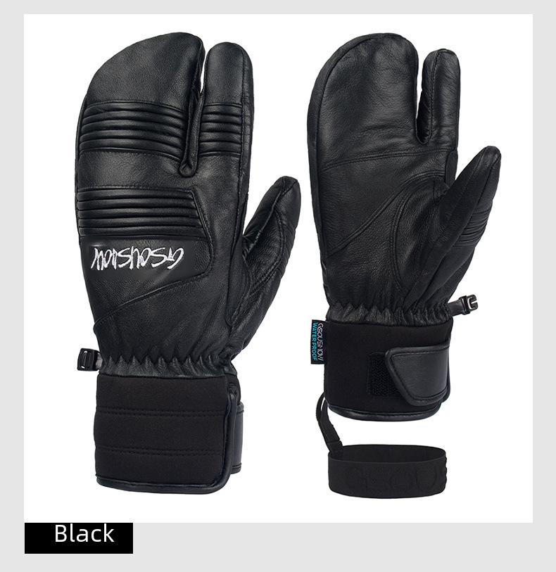 Damen Winter-Skihandschuhe: Winddichte, wasserdichte, warme, verschleißfeste, verdickte Outdoor-Sport- und Fahrradhandschuhe für Herren