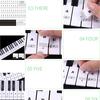 Transparent Piano Keyboard Sticker 88 Keys Electronic Keyboard Piano Sticker