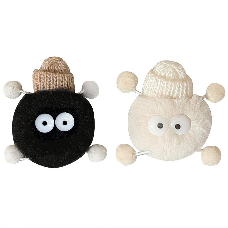 Cute cartoon pin shoe buckle three-dimensional plush cotton slippers accessories fun removable cotton shoes shoe flower