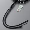 Buddhist Altar Shop Takita Shoten Buddhist Prayer Beads, Jodo Shinshu Formal Prayer Beads [Men's], Black Onyx, 22 Beads, Silk Tassel, Kyoto Prayer