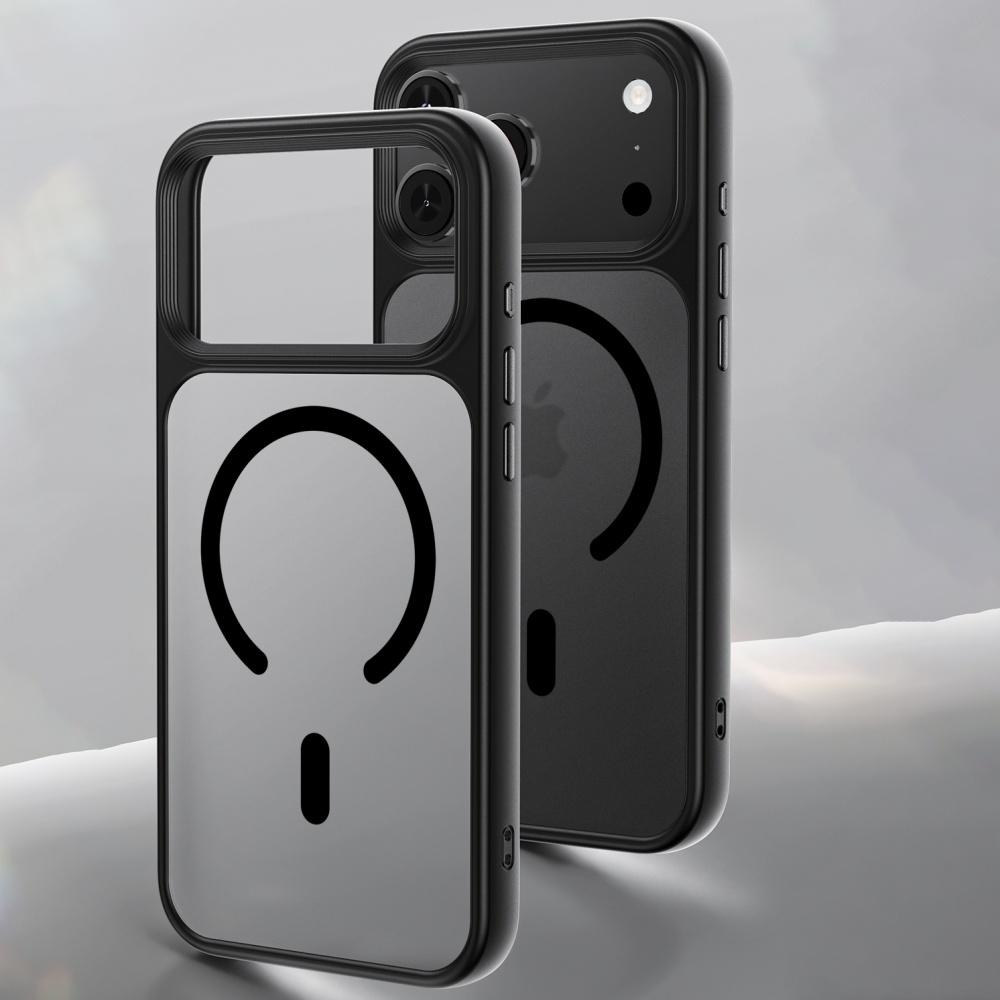 

Clear Matte For Magsafe Case for iPhone 17 Air 16 15 14 Pro Max Magnetic Wireless Charging Smooth Glossy Armor Funda iPhone17 Pro