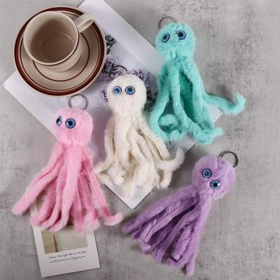 Stuffed Animal Bag Pendant Interior Accessories Plush Pendant Plush Octopus Keychains Plush  Octopus Keyring Stuffed Keychain