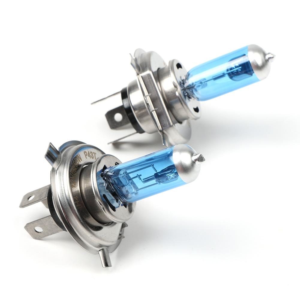 2PCS Super White H4 55W DC12V Bi-Xenon HID High Low Beam Headlight Bulb 6000K Light Lamps Su Car Parts