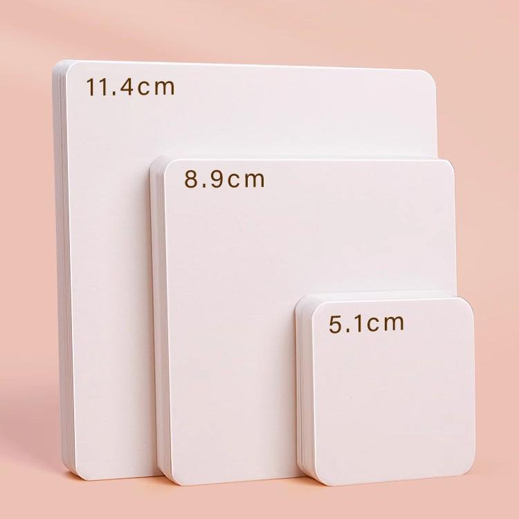 300g Watercolor Postcard Paper - Thick, Medium Rough Texture, Wood Pulp, Square, Blank Cardstock for Painting and Drawing