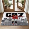 Cristiano Ronaldo Design Kristall Samt Teppich Weiche Dekorative Matte für Schlafzimmer Eingang
