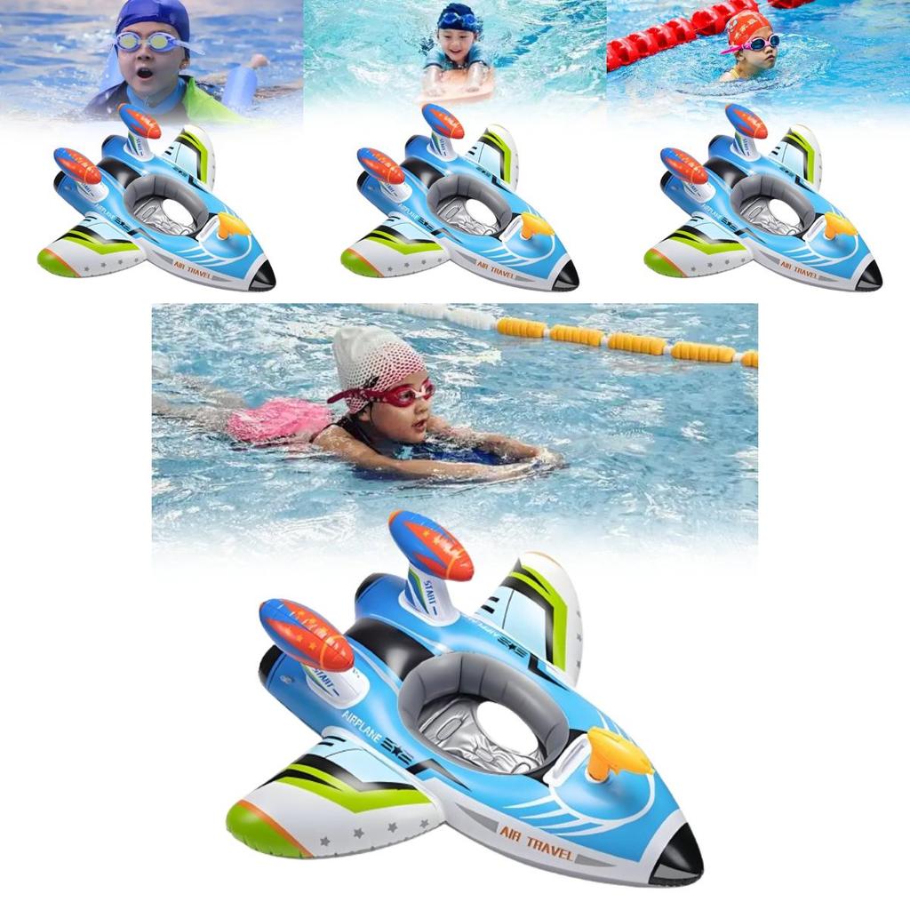 Children Airplane Inflatable Pool Float With Pvc Material For Swimming And Water Play