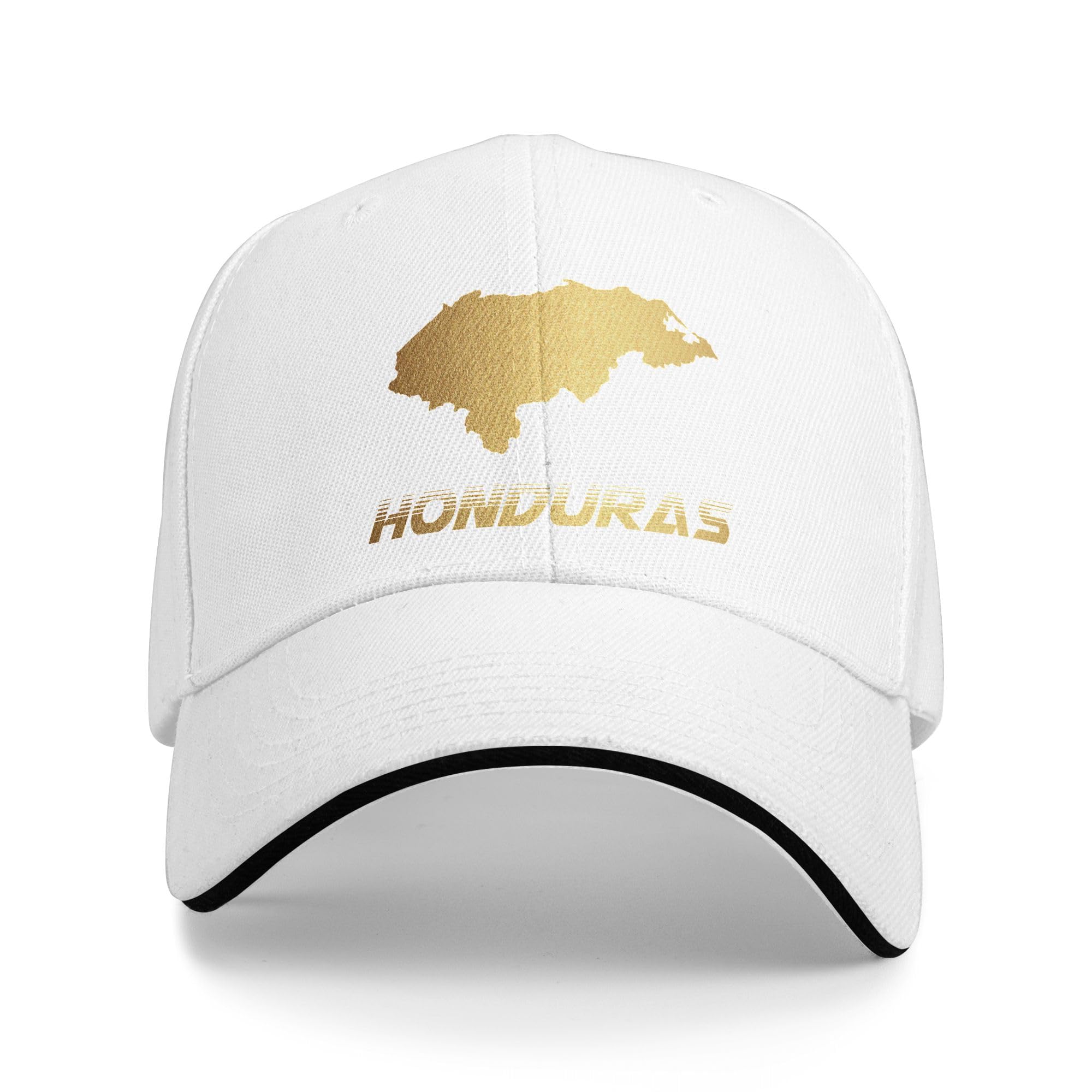 

Sandwich Baseball Cap for Men & Women, 3-Layer Contrast Design Adjustable Hat, Lightweight Durable Cap білий