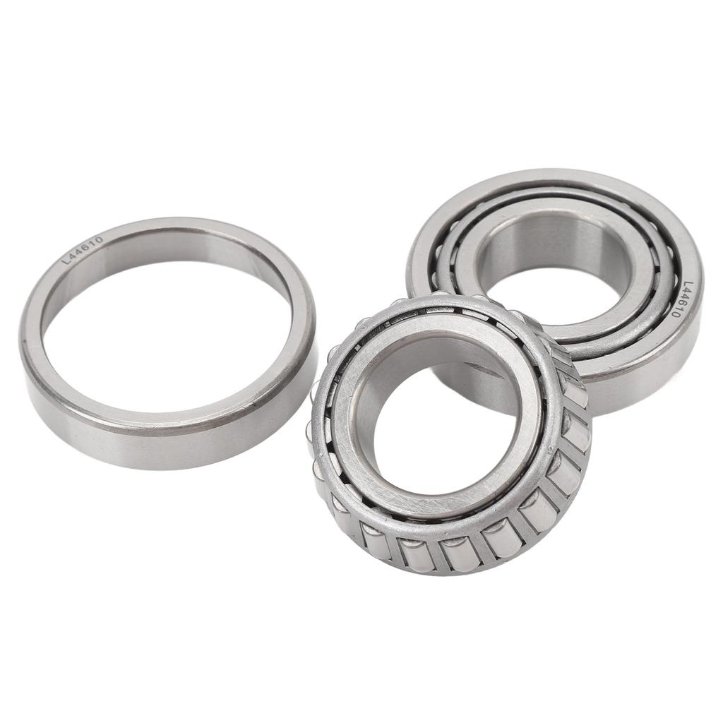 4 Pcs Trailer Wheel Hub Bearings Kit Steel Alloy L44643 Inner Outer Bearings with Outer Ring Grease
