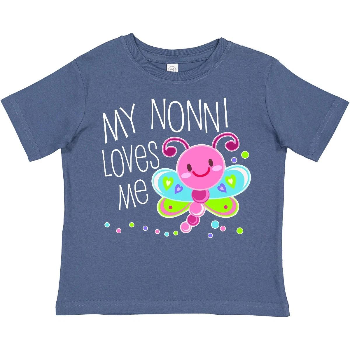 

Inktastic My Nonni Loves Me- Cute Dragonfly Toddler T-Shirt Family Grandma Bug 140