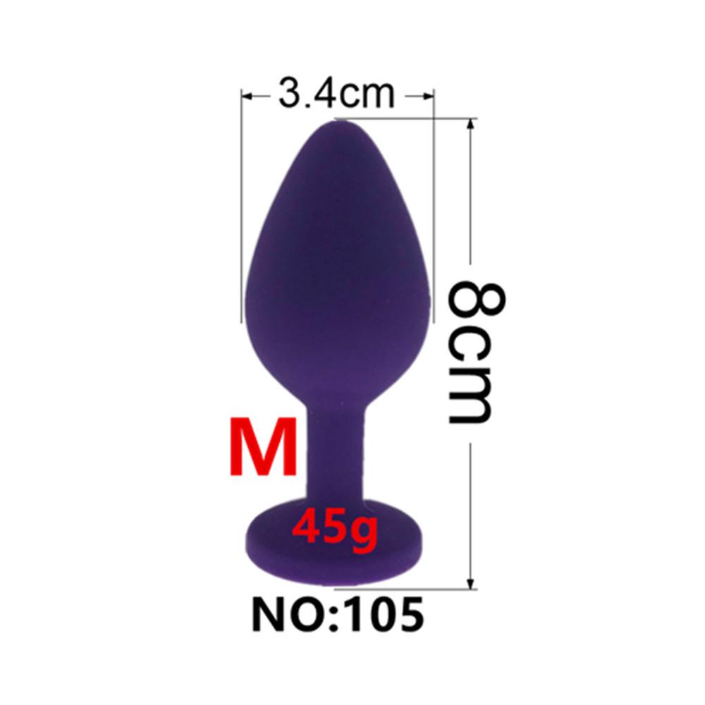 Silicone Detachable Tail Excluding Diamond Screw Anal Plug Accessory