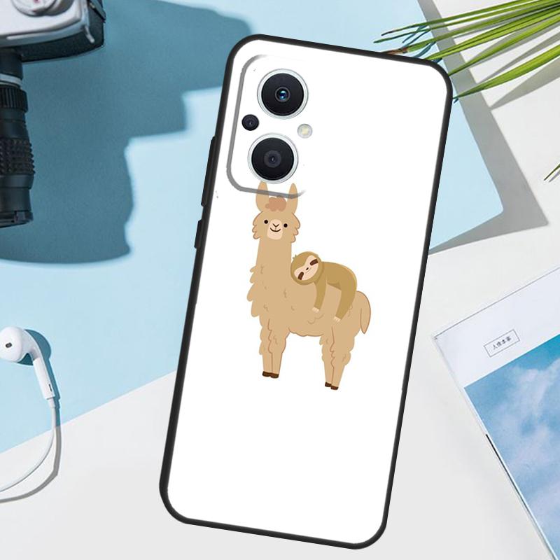 

Cute Lovely Cozy Sloth Animal Cover For OPPO Reno 7 8 Lite 10 12 13 14 Pro 11 F 12F 13F 14F OPPO Find X8 X5 X6 X9 Pro Case OPPO Reno10 Pro