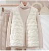 2025 High-End Lightweight Warm V-Neck Down Vest - 90% White Duck Down, Versatile Fashion Gilet for Autumn/Winter