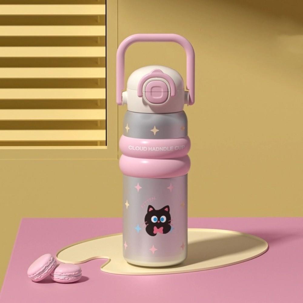 Portable Handheld Thermos Cup Leak-Proof Thermos Water Bottle Unique Thermal Bottle  Office